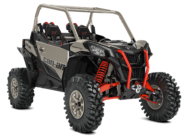 2023-Can-Am-Maverick-Sport-Xmr-1000r-Liquid-Titanium-Magma-Red-front