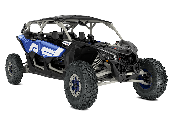 2023-Can-Am-MaverickX3-MAX-XRS-TurboRR-Intense-Blue-Carbon-Black-Chalk-Grey-front