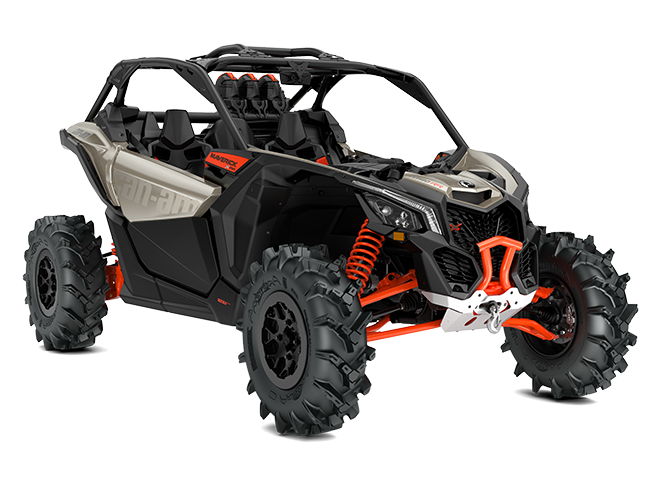 2023-Can-Am-MaverickX3-XMR64-TurboRR-Titanium-Liquid-Magma-Red-front