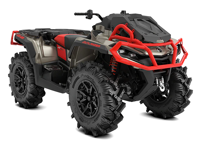 2023-Can-Am-Outlander-XMR-1000R-Liquid-Titanium-CanAm-Red-front