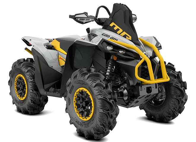 2023-Can-Am-Renegade-XMR-650-Catalyst-Gray-Neo-Yellow-front