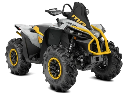 2023-Can-Am-Renegade-XMR-650-Catalyst-Gray-Neo-Yellow-front
